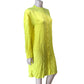 Cult Studios Yellow Shirt Dress UK10 Women's Long Sleeve Lightweight Casual
