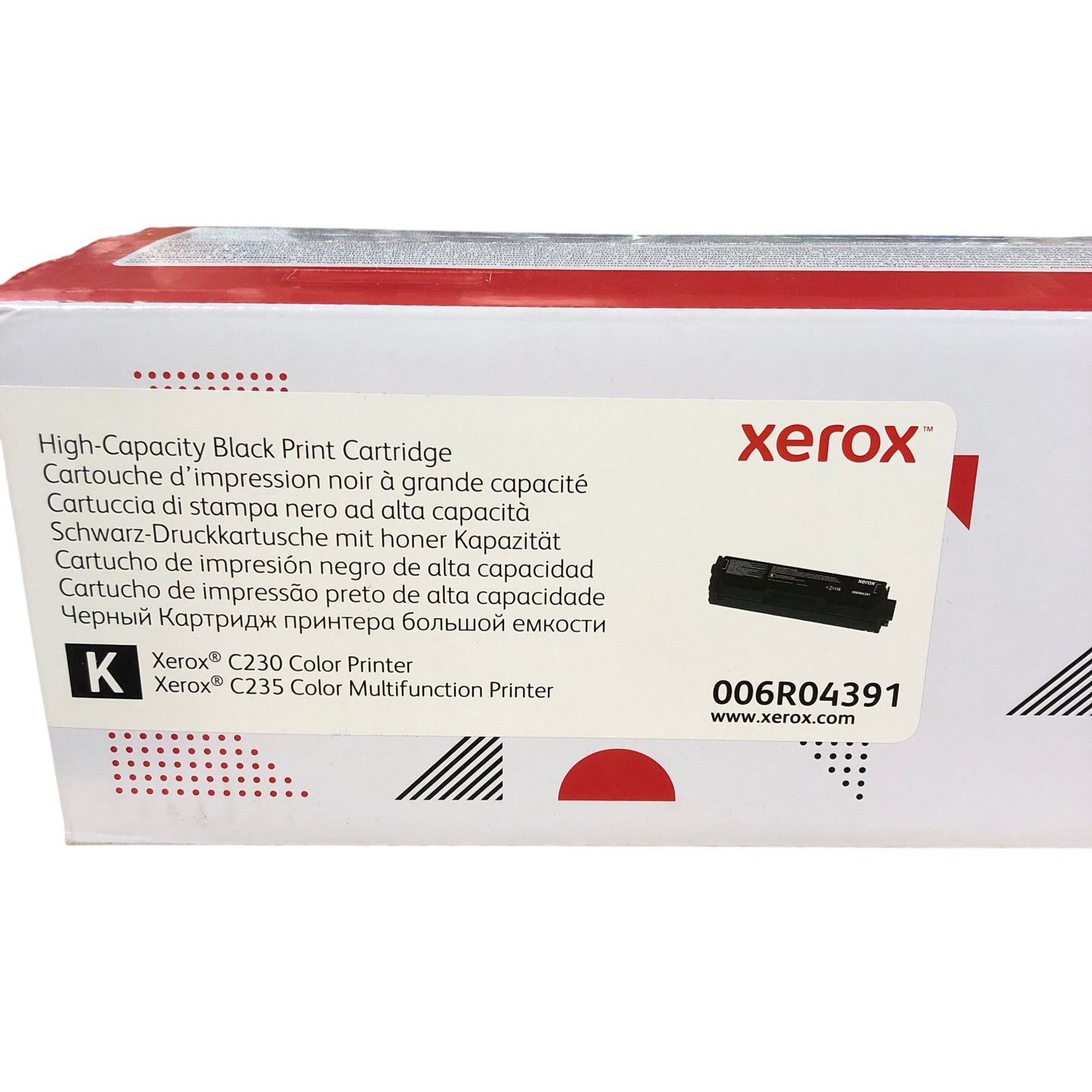 XEROX High Capacity Black Print Cartridge Model 006R04391 For C230 C235 Printers