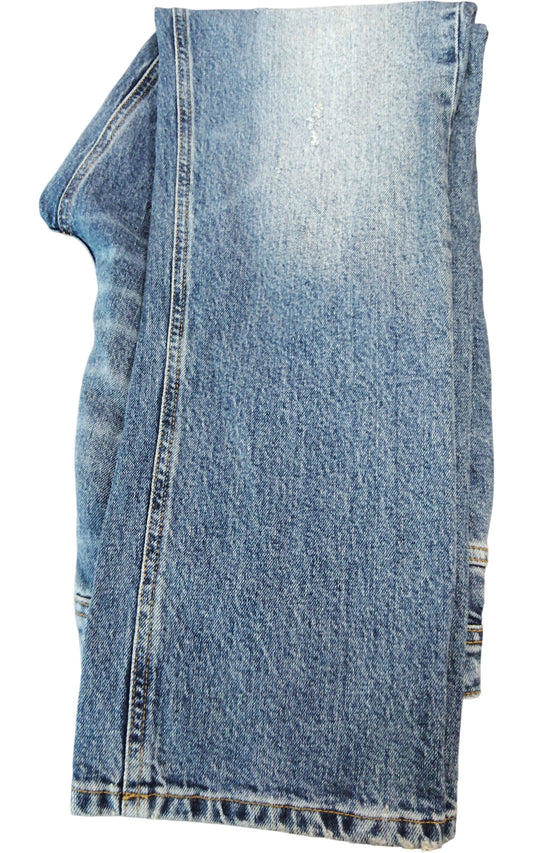 River Island Straight Leg Jeans UK34 Men's Mid Rise Blue Denim Trousers