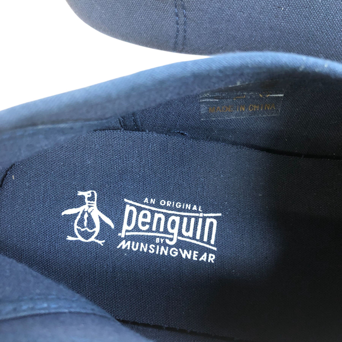 Original Penguin Men's Sabre Slip On Canvas Pumps Navy Size 10