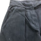 Wide Leg Trousers UK10 Women's High Waist Cotton Black