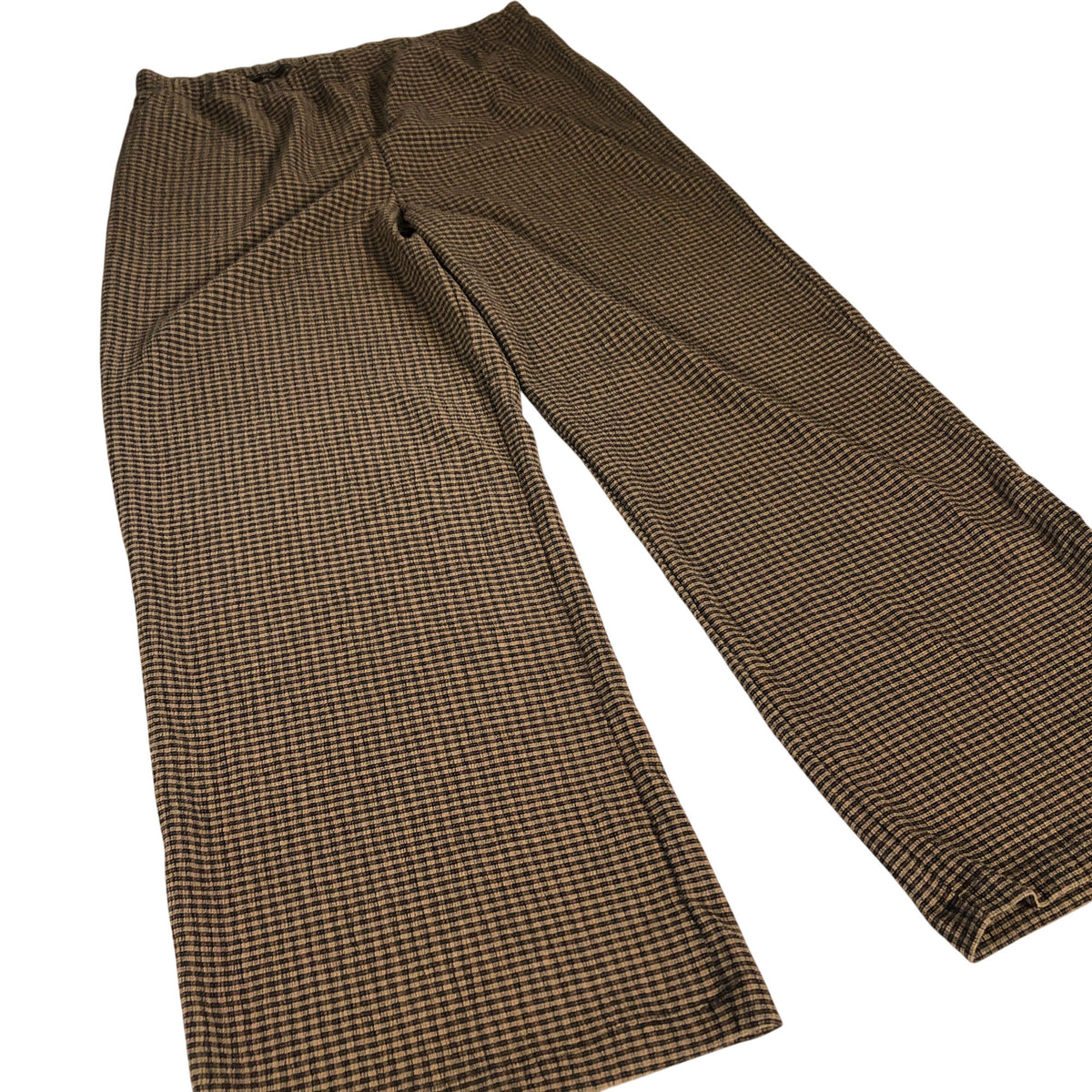River Island Women's Trousers Houndstooth Pattern Stretch Waist