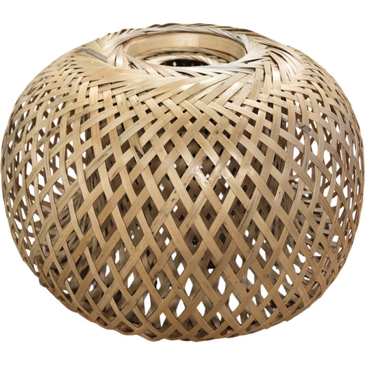 Handcrafted Bamboo Lamp Shade With E27 Holder Eco Friendly Lighting Accessory