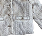 River Island Girls Cream Faux Fur Coat