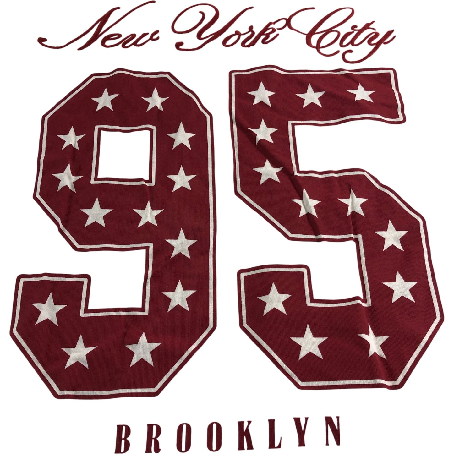 River Island New York City 95 Long Sleeve Top - Size Medium