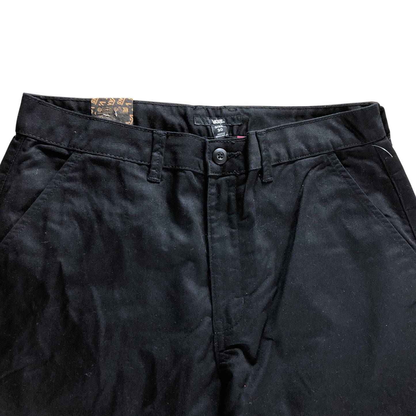 Vans Casual Trousers Men's Black Cotton Blend Straight Leg W30 L28
