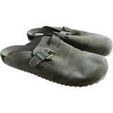 Slip On Suede Footbed UK8 Women's Light Natural Buckle Sandals