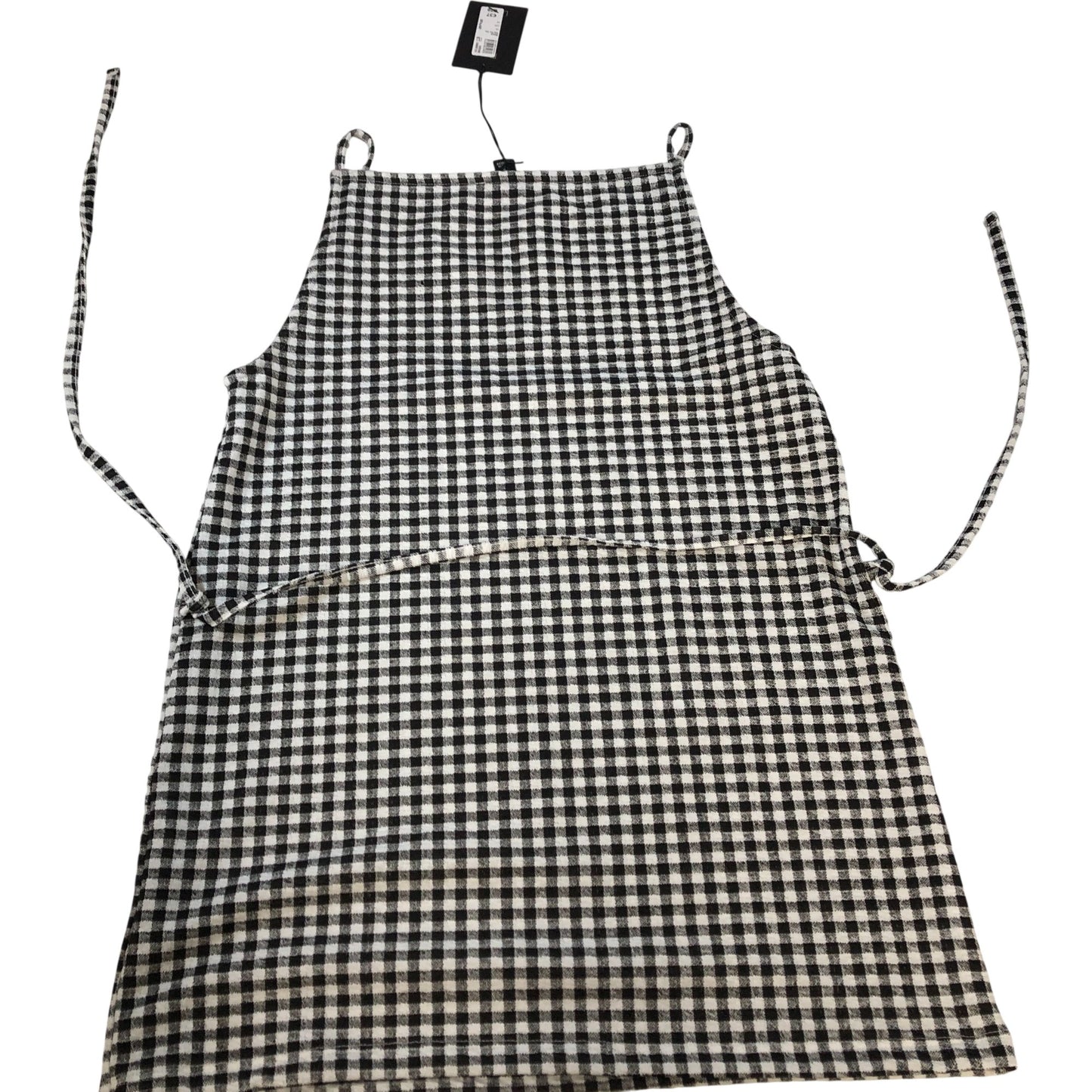 River Island Women's Black White Gingham Dress Size UK S Adjustable Straps