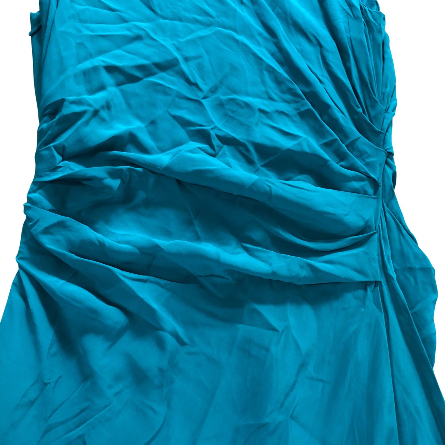 Branded Green Bodycon Ruched Midi Dress - Size 6