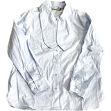 Baukjen Kai Organic Cotton Tie Neck Shirt Ice Blue Size 10