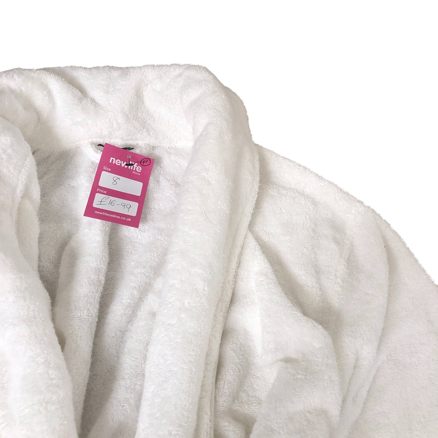 The White Company Extra Small Women's White Cotton Robe Soft Warm Bathrobe