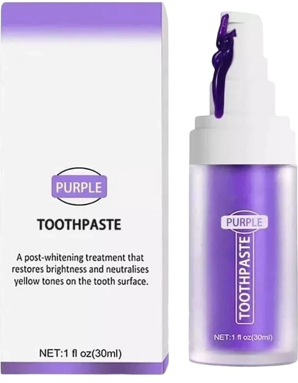 Purple Toothpaste 30ml Post Whitening Treatment Restores Brightness