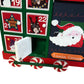 Wooden Advent Calendar Train Decoration Christmas Countdown