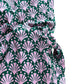 Green Patterned Wrap Dress - UK 4
