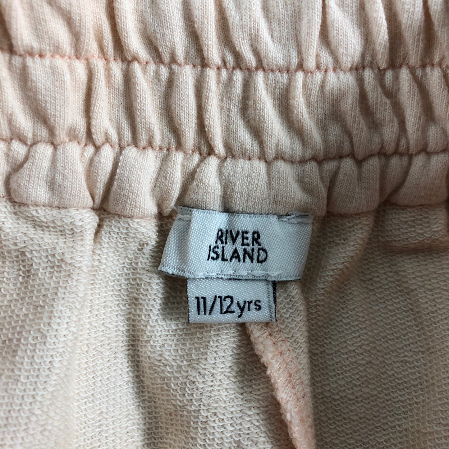 RIVER ISLAND Girls' Shorts Size 11 12 Years Peach Lace Detail Comfortable