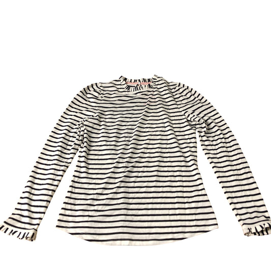 Long Sleeve Striped Top Women's Casual Cotton Blend UK10