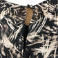 River Island Brown Abstract Cape Mini Dress - Size 8