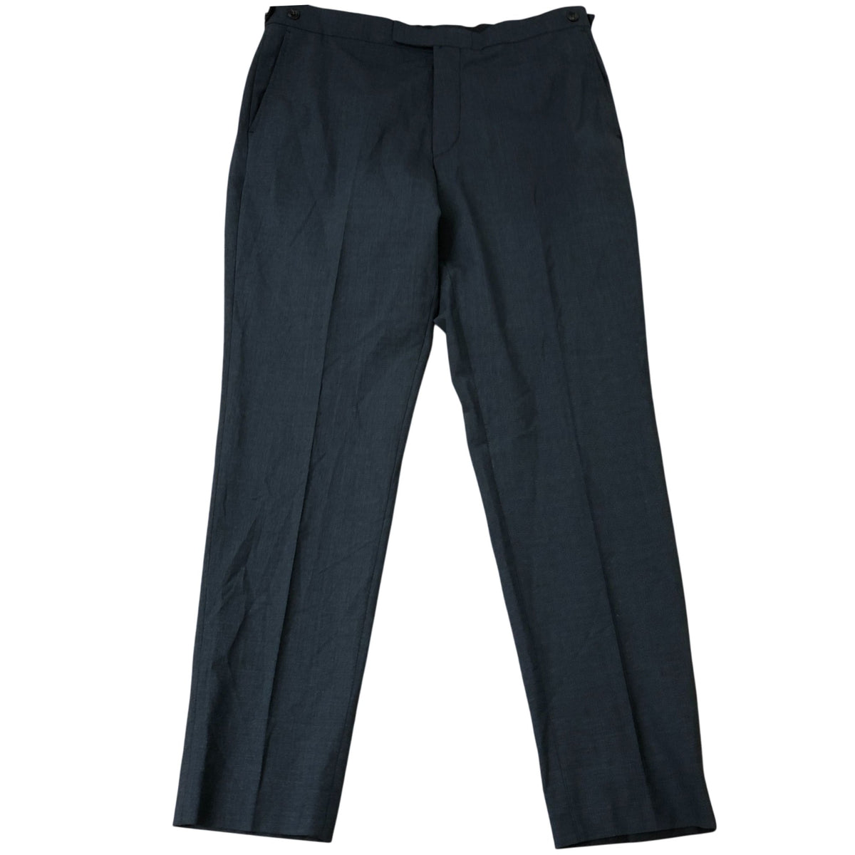 Promise Plain Weave Mixer Grey Trousers 36" Regular Fit Wool Blend