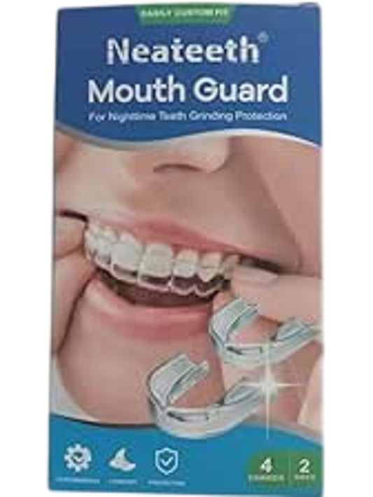 Neateeth Mouth Guard Custom Fit Nighttime Teeth Grinding Protection 4 Guards