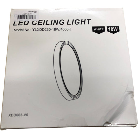 LED Ceiling Light YLXDD230 18W White 4000K Flush Mount