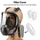 NIOSH Full Face Respirator 6800 Gas Mask Organic Vapor Cartridge 7in1 Set