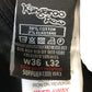Kangaroo Poo W36 L32 Men's Black Stretch Slim Fit Trousers Cotton Elastane