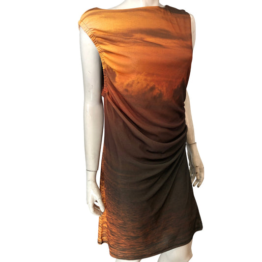 River Island Brown Zibar Dress Size UK14-16 Women’s Sleeveless Casual Evening