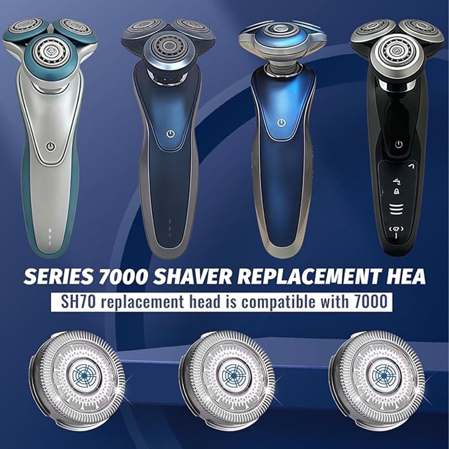 Philips SH70 Series 7000 Electric Shaver Replacement Head Compatible S70