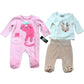 Pink Cat Baby Romper Reindeer Top & Pants Set 0 Months Newborn