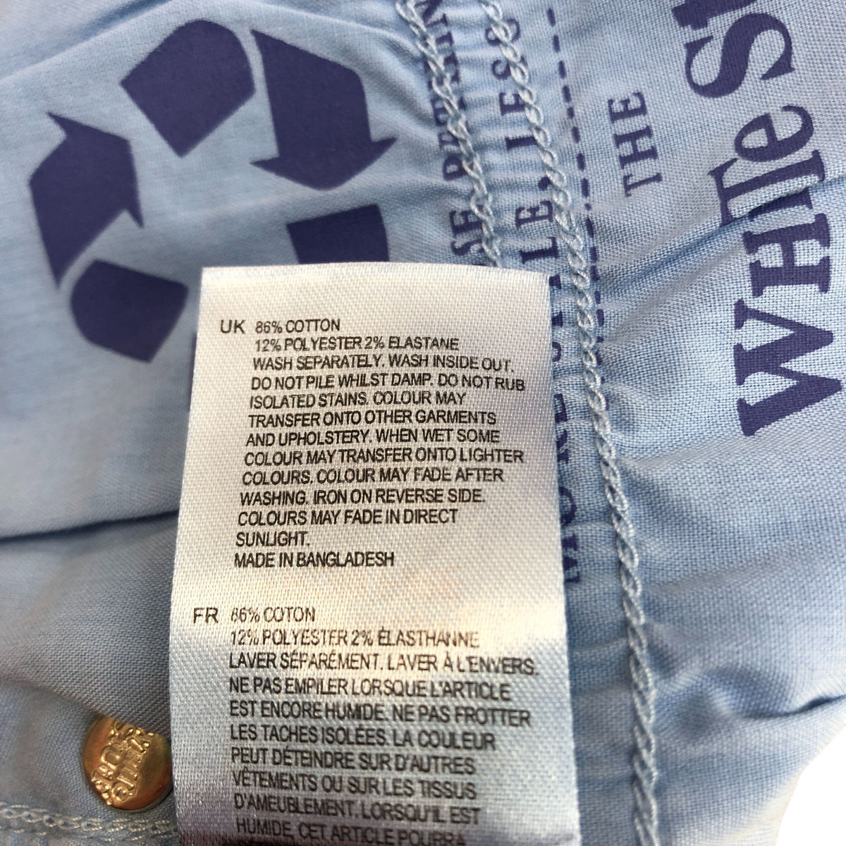 Skinny Jeans UK6 Women's Light Blue Cotton Blend Stretchy Washable
