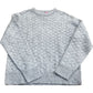 River Island Slim Fit Wool Blend Jumper Grey Textured Knit Sweater Size L