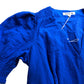 Blue Double Cloth Midi Dress - Size 14