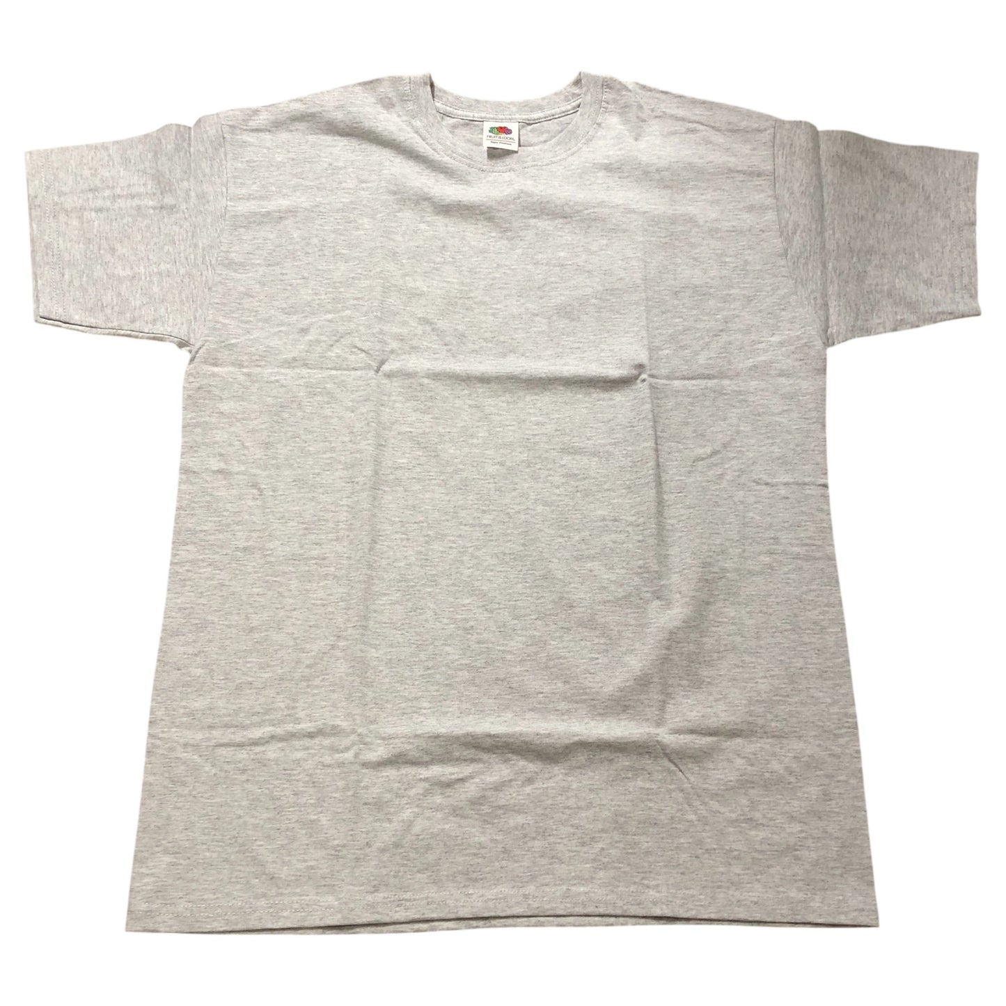 Fruit Of The Loom Super Premium T-Shirt M Men's Heather Grey Short Sleeve Tee