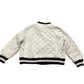 Cream Quilted Bomber Jacket Size XL