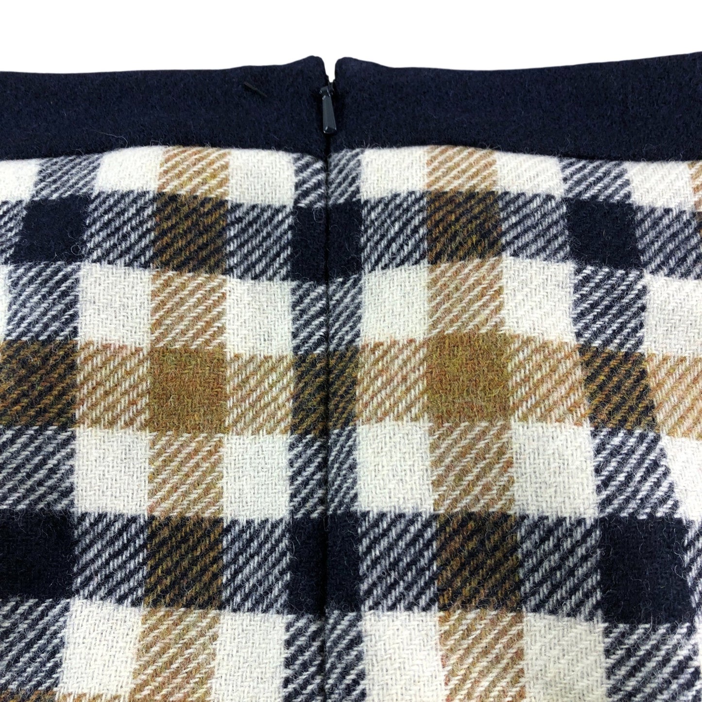 Branded Checked Mini Skirt  - Size 16