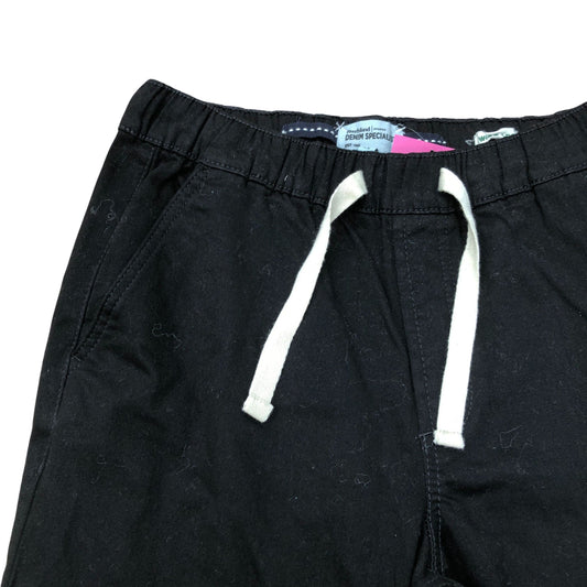 River Island Studios Black Wide Leg Elastic Waist Trousers Size XS