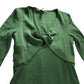 River Island UK8 Women's Long Sleeve Twist Front Maxi Dress Olive Green