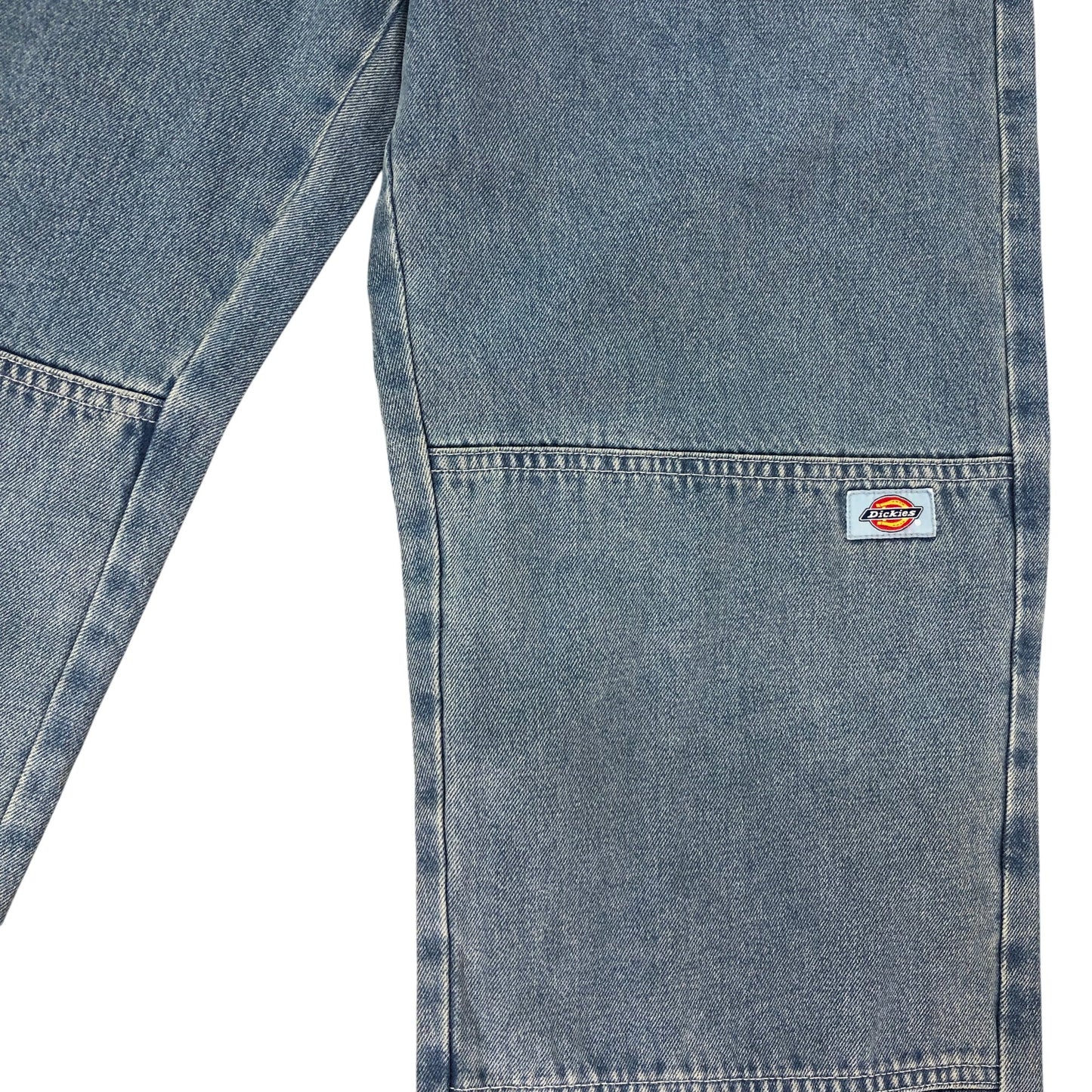 DICKIES 32X32 Men's Blue Denim Straight Leg Jeans Workwear