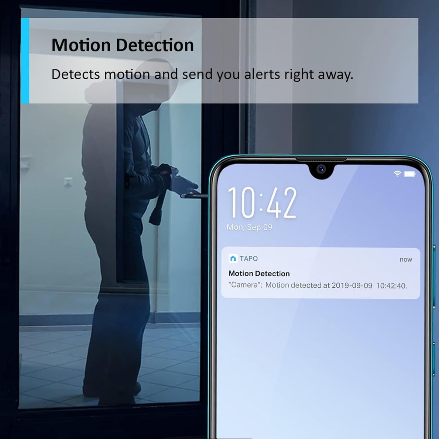 TAPO C110 Home Security Camera 2K Wi-Fi Motion Detection Night Vision