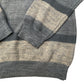 Spacedye Crew Sweater Khaki Striped Cotton Jumper Size M