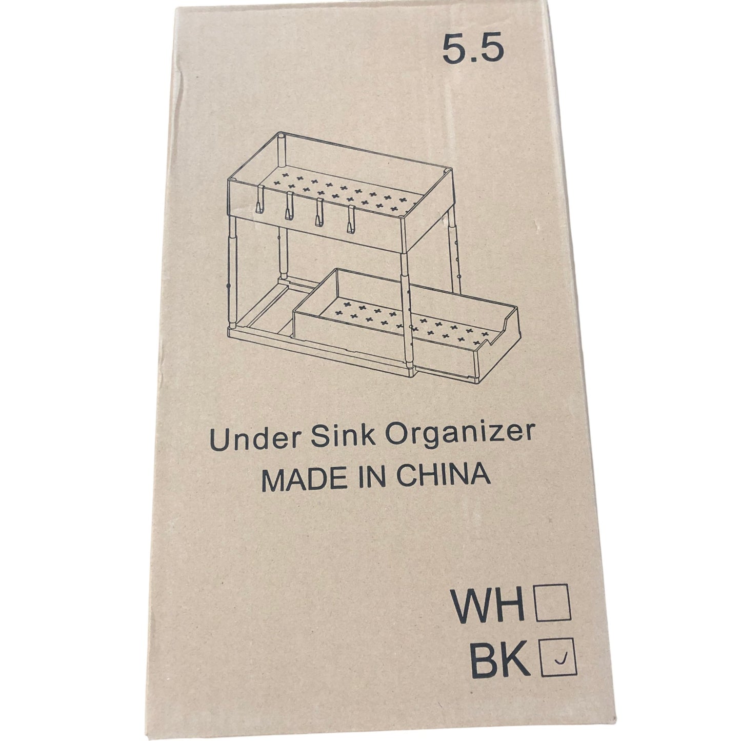 Under Sink Organizer Black Kitchen Storage Shelf Multi Tier New Design