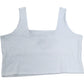 River Island Womens White Ribbed Square Neck Crop Top Size 18