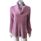 Soft Surroundings Cowl Neck Sweater Size S Women's Pullover Warm Pink Polyester