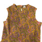 River Island Sleeveless Blouse UK8Women's Vibrant Multicoloured Cotton Top