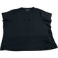True Religion XXXL Women's Jet Black Embroidered Rib Crew Tee