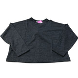 River Island Long Sleeve Top Size 10 Women's Black Sparkly Casual Jumper