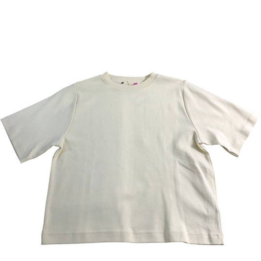 Branded T-Shirt Size M Women's Short Sleeve Casual Cotton Yellow Top