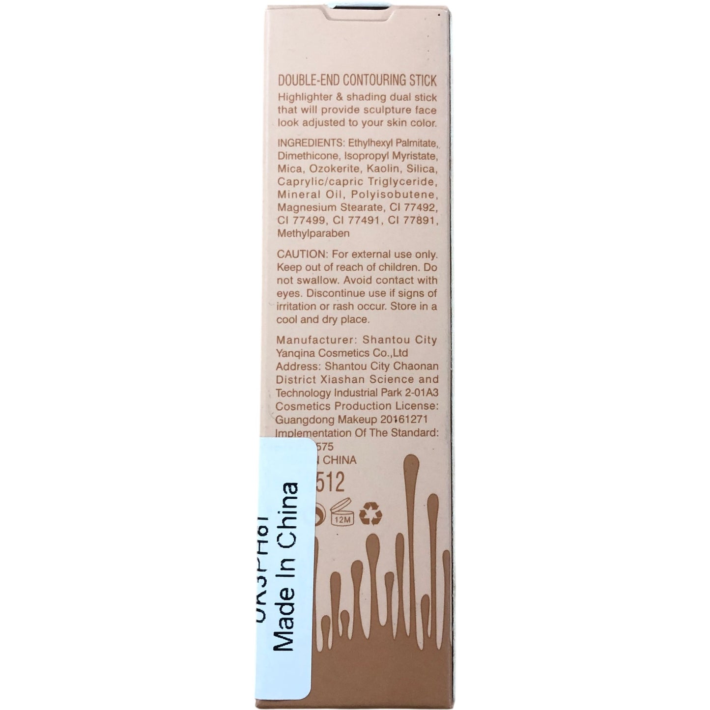 HelloKiss 2 in 1 Three Dimensional Concealer Stick Shade 01 New Make Up