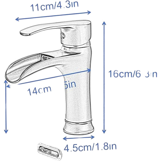 Basin Mixer Tap Gold Single Handle Bathroom Sink Faucet Modern Design AG1