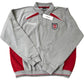 IETS FRANS Medium Pullover Collared Sweatshirt Grey Red Cotton
